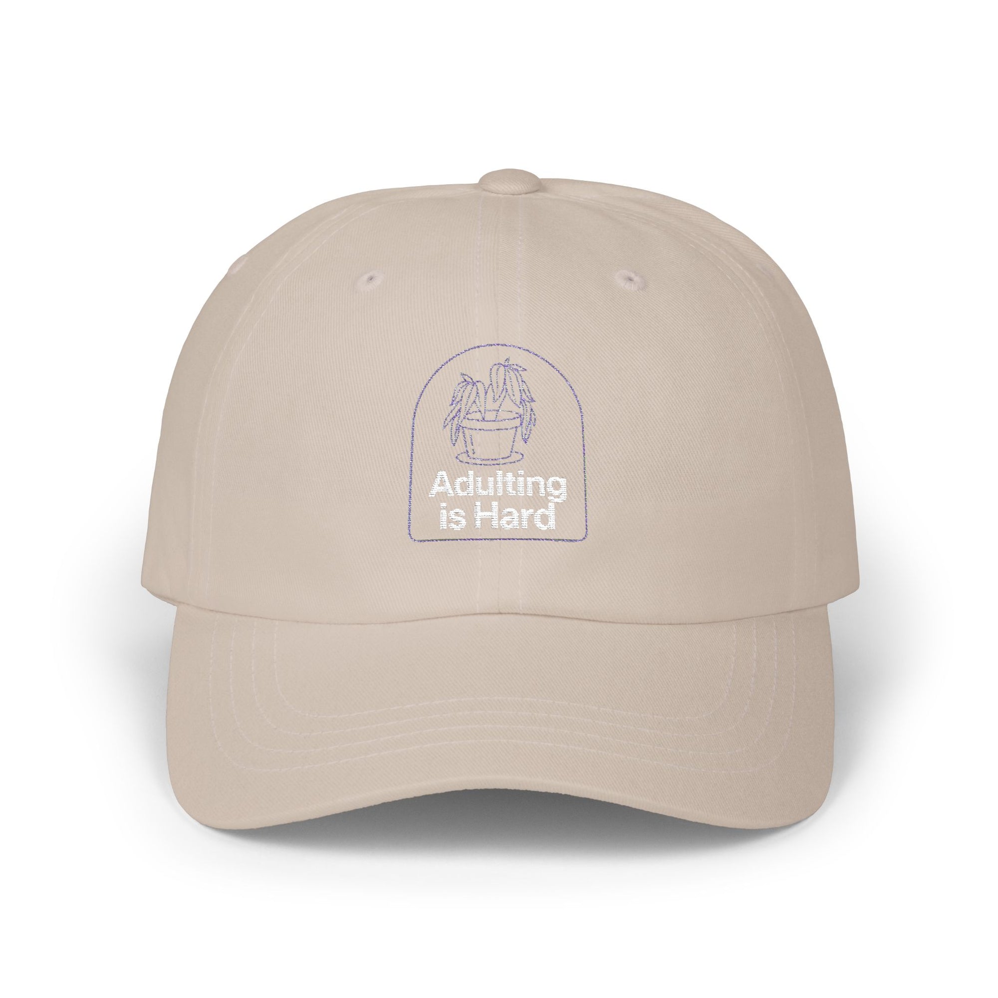Embroidered 'Adulting is Hard' Dad Cap
